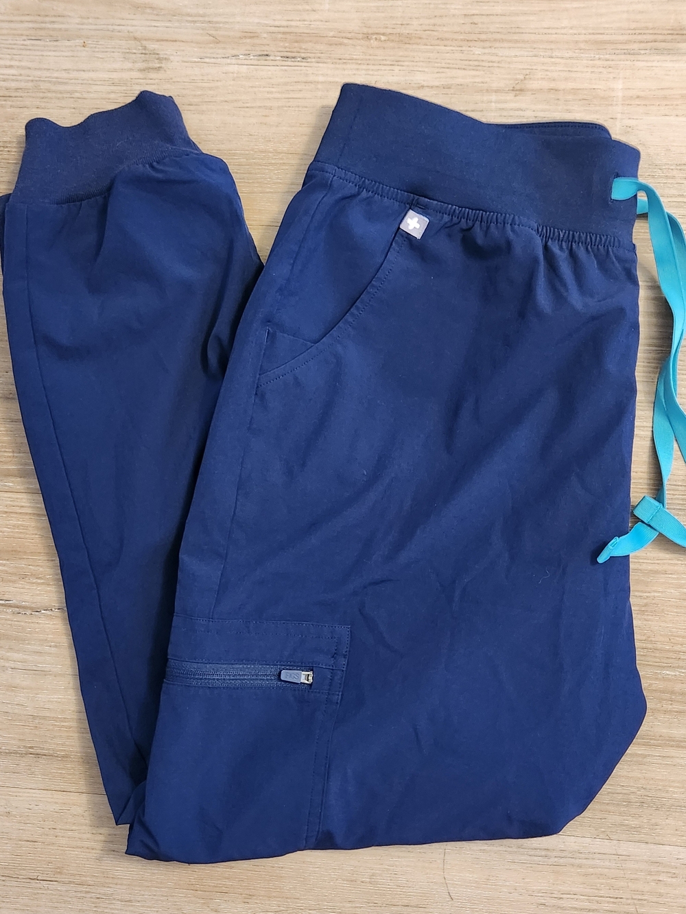 Figs Navy Blue, Lined FreeX Zamora Drawstring Jogger Pants, MP